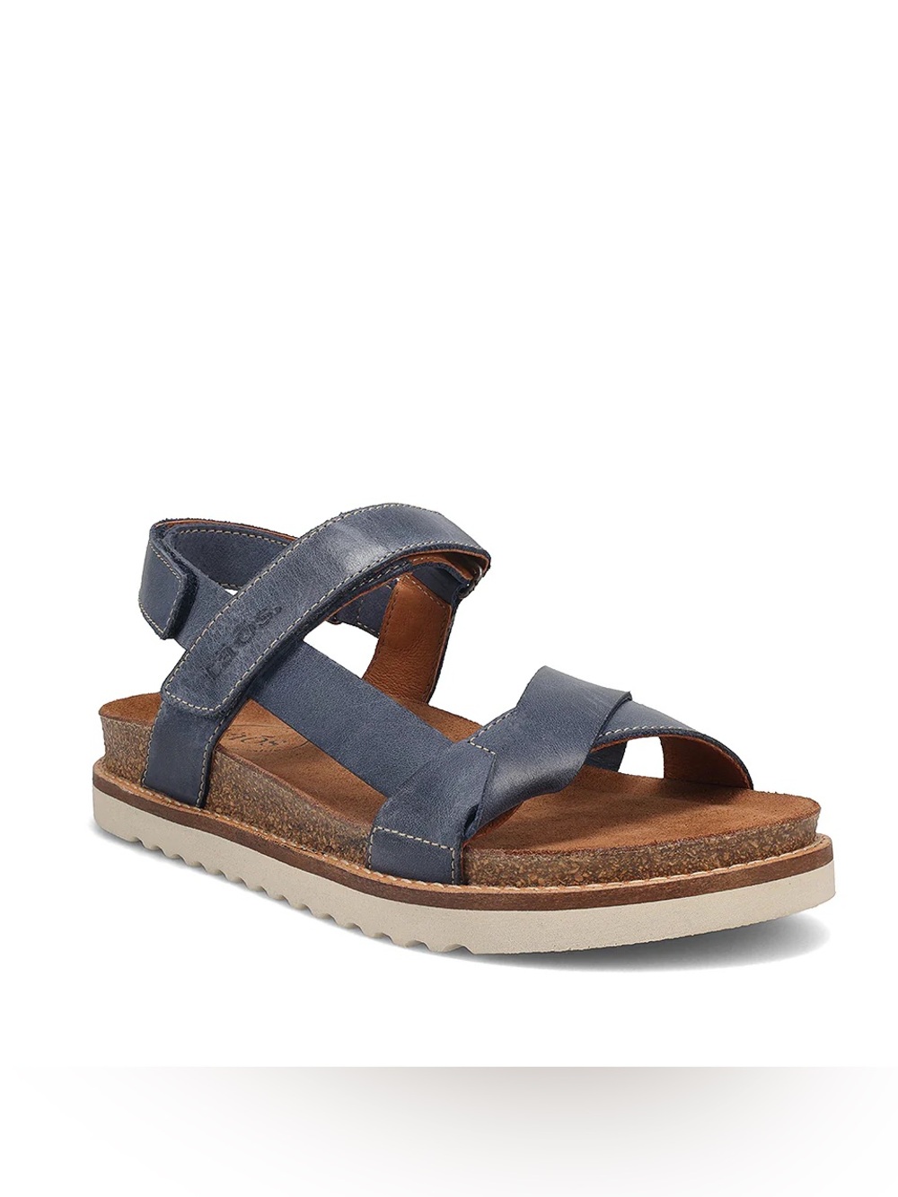 Taos Sideway Leather Sandals Blue Women's Size 10.5 Like New Sold Out Online